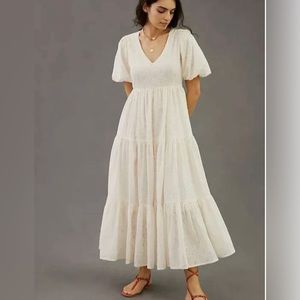 MOTHER white eyelet dress